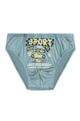 Özkan Underwear - Özkan 31801 5'li Paket Erkek Çocuk Karışık Renkli Desenli Pamuklu Yumuşak Rahat Slip Külot (1)