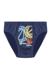 Özkan 31801 5'li Paket Erkek Çocuk Karışık Renkli Desenli Pamuklu Yumuşak Rahat Slip Külot - Thumbnail