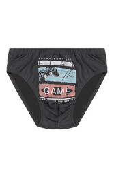 Özkan 31801 5'li Paket Erkek Çocuk Karışık Renkli Desenli Pamuklu Yumuşak Rahat Slip Külot - Thumbnail