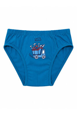Özkan Underwear - Özkan 31801 5'li Paket Erkek Çocuk Karışık Renkli Desenli Pamuklu Yumuşak Rahat Slip Külot (1)