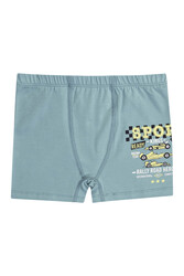 Özkan 31802 5'li Paket Erkek Çocuk Pamuklu Karışık Renkli Desenli Yumuşak Rahat Şort Boxer - Thumbnail