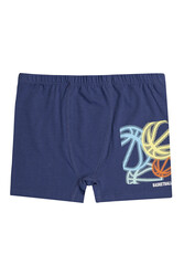 Özkan 31802 5'li Paket Erkek Çocuk Pamuklu Karışık Renkli Desenli Yumuşak Rahat Şort Boxer - Thumbnail