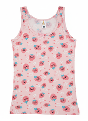 Özkan 41600 5'li Paket Kız Çocuk Karışık Renkli Desenli Pamuklu Yumuşak Rahat Kalın Askılı Atlet - Thumbnail