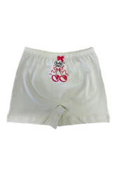 Özkan 41602 5'li Paket Kız Çocuk Karışık Renkli Desenli Pamuklu Yumuşak Rahat Şort Boxer - Thumbnail