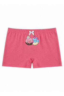 Özkan Underwear - Özkan 41602 5'li Paket Kız Çocuk Karışık Renkli Desenli Pamuklu Yumuşak Rahat Şort Boxer (1)