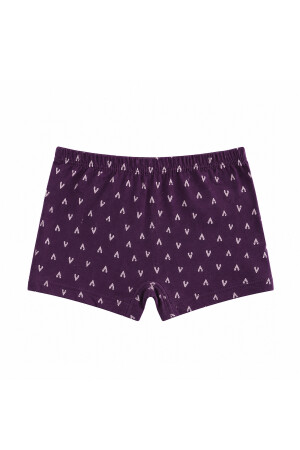 Özkan 41602 5'li Paket Kız Çocuk Karışık Renkli Desenli Pamuklu Yumuşak Rahat Şort Boxer - 5