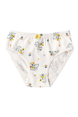 Özkan Underwear - Özkan 41603 5'li Paket Kız Çocuk Karışık Renkli Desenli Pamuklu Yumuşak Slip Külot (1)