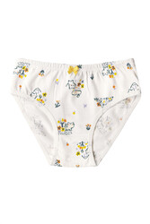 Özkan 41603 5'li Paket Kız Çocuk Karışık Renkli Desenli Pamuklu Yumuşak Slip Külot - Thumbnail