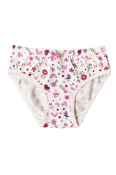 Özkan 41603 5'li Paket Kız Çocuk Karışık Renkli Desenli Pamuklu Yumuşak Slip Külot - Thumbnail