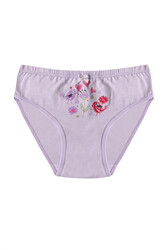 Özkan 41603 5'li Paket Kız Çocuk Karışık Renkli Desenli Pamuklu Yumuşak Slip Külot - Thumbnail