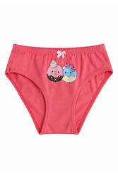Özkan 41603 5'li Paket Kız Çocuk Karışık Renkli Desenli Pamuklu Yumuşak Slip Külot - Thumbnail