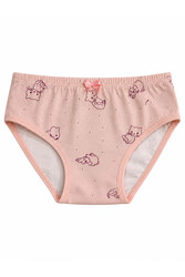 Özkan 41603 5'li Paket Kız Çocuk Karışık Renkli Desenli Pamuklu Yumuşak Slip Külot - Thumbnail