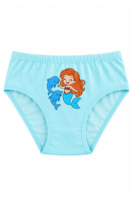 Özkan Underwear - Özkan 41603 5'li Paket Kız Çocuk Karışık Renkli Desenli Pamuklu Yumuşak Slip Külot (1)