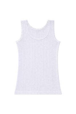 Özkan Underwear - Özkan 42774 3'lü Paket Kız Çocuk %100 Pamuklu Transferli Ribana Esnek Rahat Kalın Askılı Atlet (1)