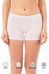 Özkan 0412 Kadın Likralı %95 Pamuklu Süprem Esnek Rahat Boxer Şort Tayt - Thumbnail