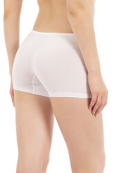 Özkan 0412 Kadın Likralı %95 Pamuklu Süprem Esnek Rahat Boxer Şort Tayt - Thumbnail