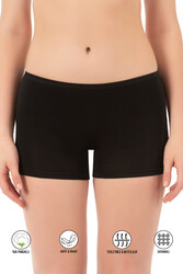 Özkan 0412 Kadın Likralı %95 Pamuklu Süprem Esnek Rahat Boxer Şort Tayt - Thumbnail