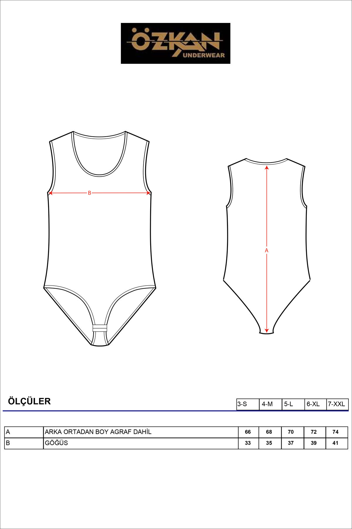 Özkan 0602 Kadın Pamuklu Kalın Askılı Kancalı Çıtçıtlı Örme Body