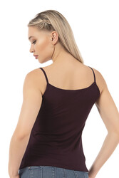 Özkan 2040 Kadın Premium Kumaş Viskon Saten Yakalı Esnek Rahat İnce Askılı Atlet - Thumbnail