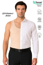 Özkan 10852 Erkek Premium Kumaş Pamuklu Modal Esnek Rahat Kalın Askılı Atlet - Thumbnail