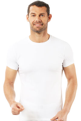 Özkan Underwear - Özkan 0265 Erkek Pamuklu Kapalı Sıfır Yaka Yarım Kol Fanila Tişört 