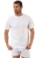 Özkan 0055 Erkek %100 Pamuklu Süprem Esnek Rahat Kapalı Yaka Atlet Fanila - Thumbnail