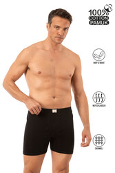 Özkan 0043 Erkek %100 Pamuklu Penye Süprem Kumaş Esnek Rahat Torbalı Paçalı Don Boxer Külot - Thumbnail