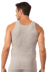 Özkan 0113 Erkek %100 Pamuklu Ribana Esnek Yumuşak Kalın Askılı Atlet - Thumbnail