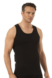 Özkan 0113 Erkek %100 Pamuklu Ribana Esnek Yumuşak Kalın Askılı Atlet - Thumbnail