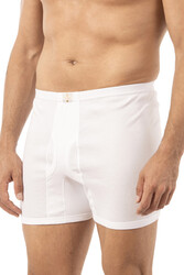 Özkan Underwear Özkan 0118 3'lü Paket Erkek %100 Pamuklu Ribana Esnek Yumuşak Rahat Torbalı Paçalı Don Boxer Külot - Thumbnail