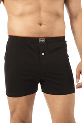 Özkan 0041 Erkek %100 Pamuklu Şardonlu Klasik Rahat Kesim Havlu Bel Süprem Penye Boxer - Thumbnail
