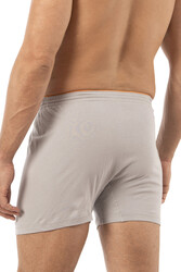 Özkan 0041 Erkek %100 Pamuklu Şardonlu Klasik Rahat Kesim Havlu Bel Süprem Penye Boxer - Thumbnail