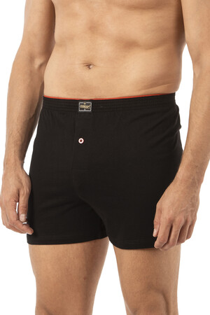 Özkan 0041 Erkek %100 Pamuklu Şardonlu Klasik Rahat Kesim Havlu Bel Süprem Penye Boxer - 31