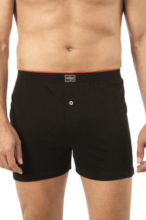 Özkan 0041 Erkek %100 Pamuklu Şardonlu Klasik Rahat Kesim Havlu Bel Süprem Penye Boxer - 33