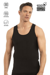 Özkan 0050 Erkek %100 Pamuklu Penye Süprem Kalın Askılı Atlet - Thumbnail