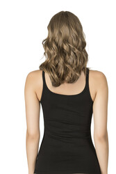 Özkan 22164 Kadın İnce Askılı Sedef Düğmeli Pamuklu Modal Atlet - Thumbnail