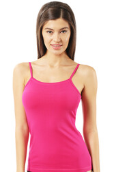 Özkan 23319 Kadın %95 Pamuklu Likralı Süprem Esnek Rahat İnce Askılı Atlet - Thumbnail