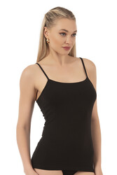 Özkan 23319 Kadın %95 Pamuklu Likralı Süprem Esnek Rahat İnce Askılı Atlet - Thumbnail