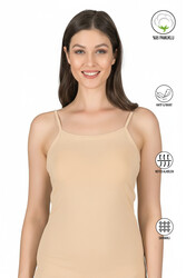 Özkan 23319 Kadın %95 Pamuklu Likralı Süprem Esnek Rahat İnce Askılı Atlet - Thumbnail