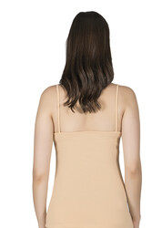 Özkan 23319 Kadın %95 Pamuklu Likralı Süprem Esnek Rahat İnce Askılı Atlet - Thumbnail