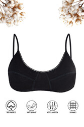 Özkan 40413 Kız Çocuk %95 Pamuklu Kapsız Balensiz Pedsiz Alıştırma Sütyeni İnce Askılı Esnek Rahat Yarım Atlet Büstiyer - Thumbnail