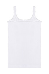 Özkan 1610 3'lü Paket Kız Çocuk %100 Pamuklu Ribana Yakası Dantel Detaylı Esnek Rahat İnce Askılı Örme Atlet - Thumbnail