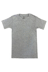 Özkan 0706 5'li Paket Erkek Çocuk %100 Pamuklu Ribana Fanila Esnek Rahat Yarım Kol Kapalı Yaka T-shirt - Thumbnail