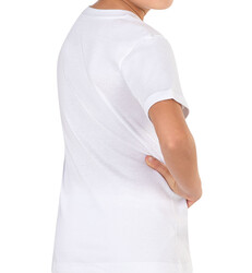 Özkan 0706 5'li Paket Erkek Çocuk %100 Pamuklu Ribana Fanila Esnek Rahat Yarım Kol Kapalı Yaka T-shirt - Thumbnail